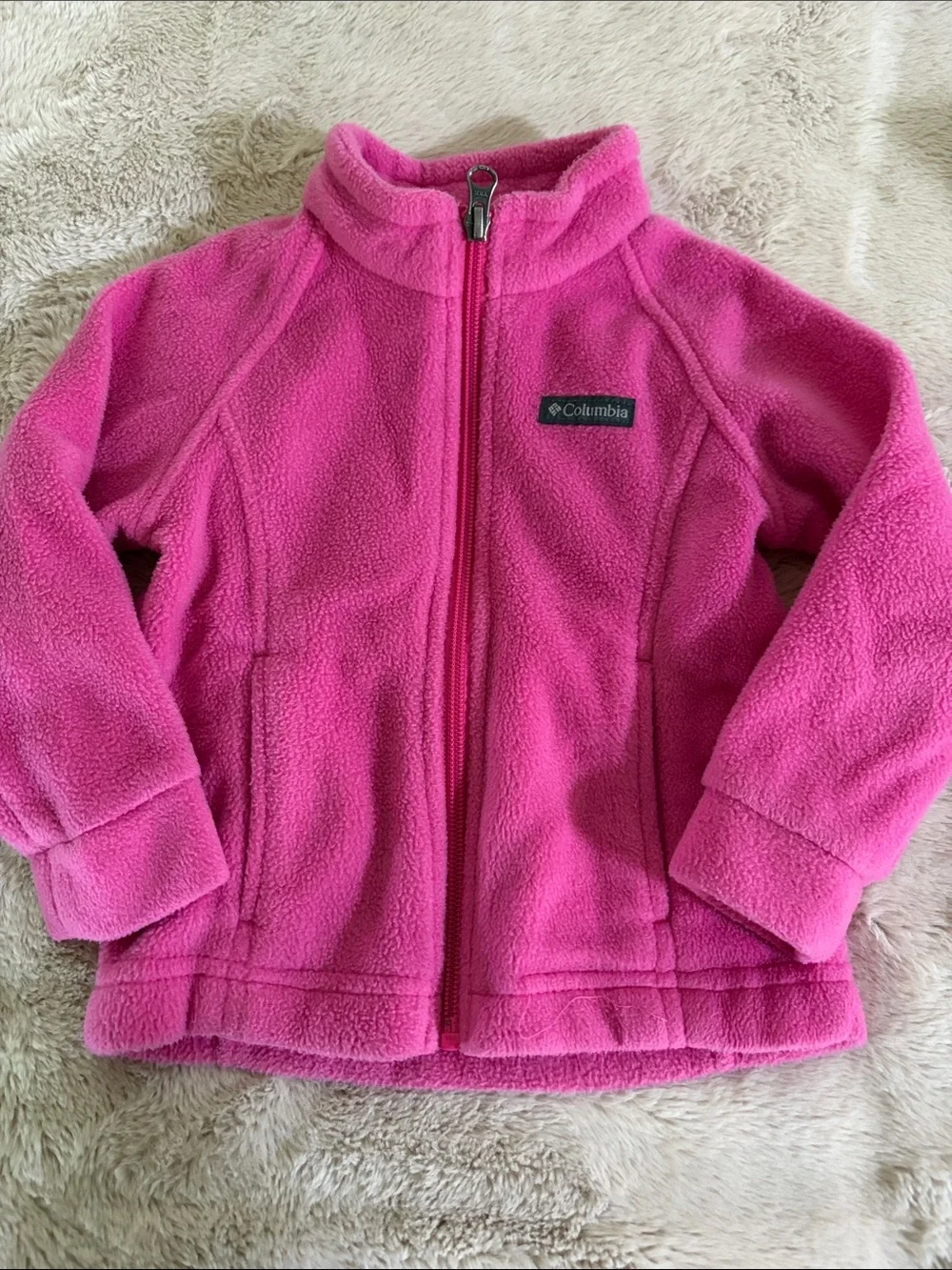 Columbia Kids Hot Pink Fleece Zip Jacket